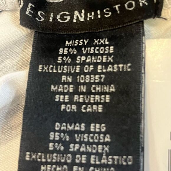 Design History Gray & White Stripped Maxi Skirt Chevron Pull In Sz XXL NWT MSRP - Picture 5 of 5